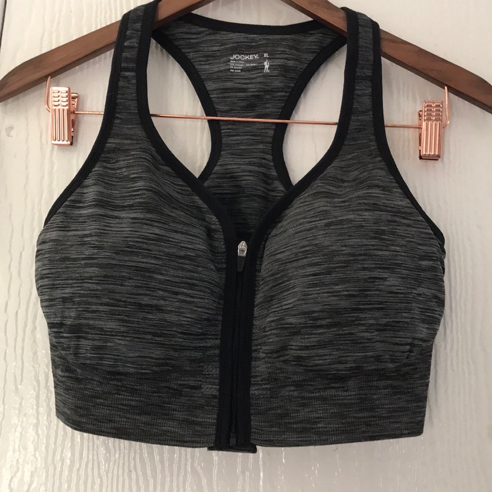 ZIP FRONT SPORTS BRA